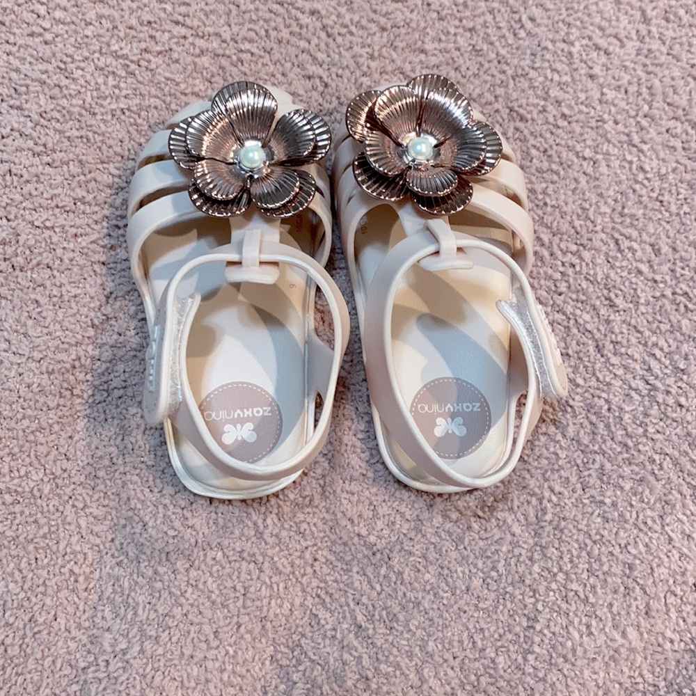 Zaxy Nina Toddler Sandals Great Used Condition - Picture 2 of 3
